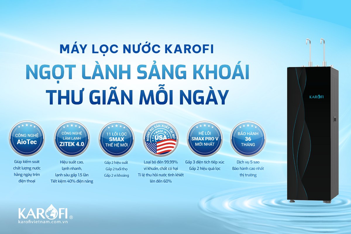 Top 10 Máy Lọc Nước Tốt Nhất Hiện Nay Của Karofi