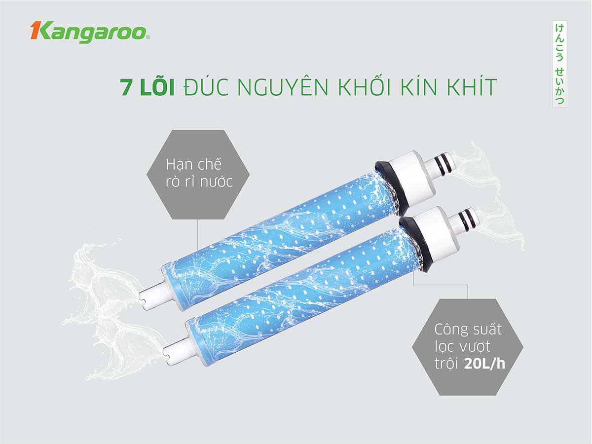 Máy lọc nước Kangaroo Hydrogen nóng lạnh KG10A10S