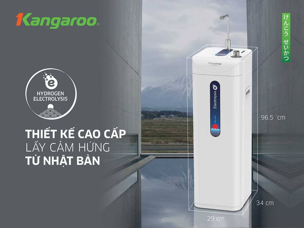 Máy lọc nước Kangaroo Hydrogen ion kiềm KG10A8ES