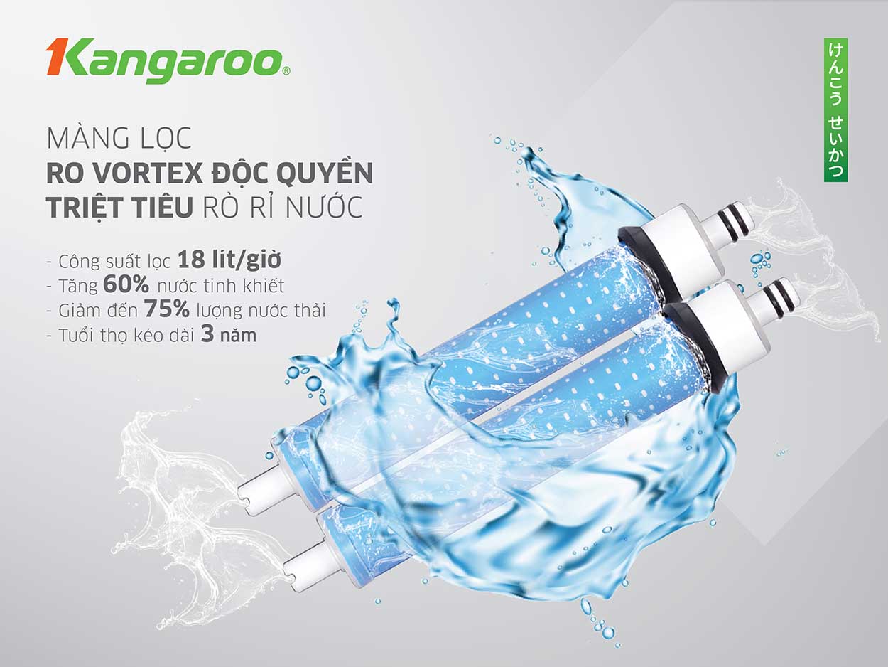 Máy lọc nước Kangaroo Hydrogen ion kiềm KG10A8ES