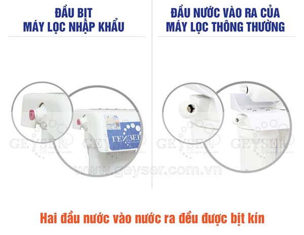 2 Đầu bịt kín với khả năng kháng khuẩn tuyệt đối